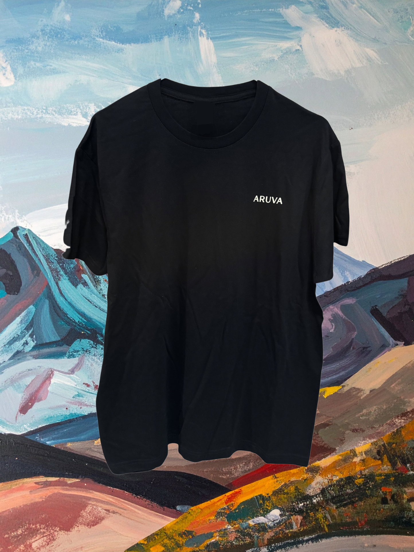 T-shirt “FUELED BY ARUVA” Regular fit blue